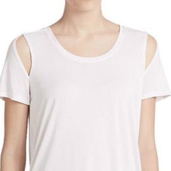 BCBG MAXAZRIA Short Sleeve Cutout T-Shirt - Picture 3 of 6